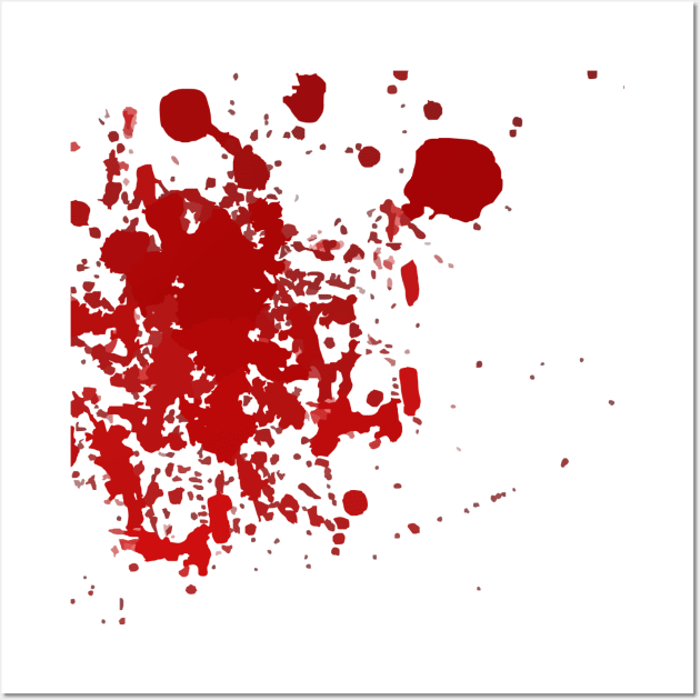 BLOOD SPLATTER Wall Art by SmartCraftCo